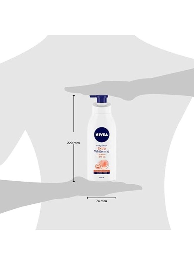 Nivea Extra Whitening Cell Repair Body Lotion (400ml) - Image 4
